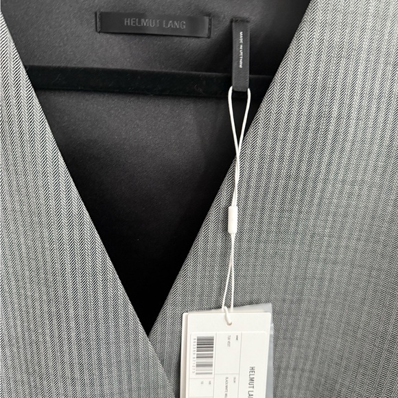 Helmut land open‎ back wool herringbone vest 10 - Picture 4 of 6